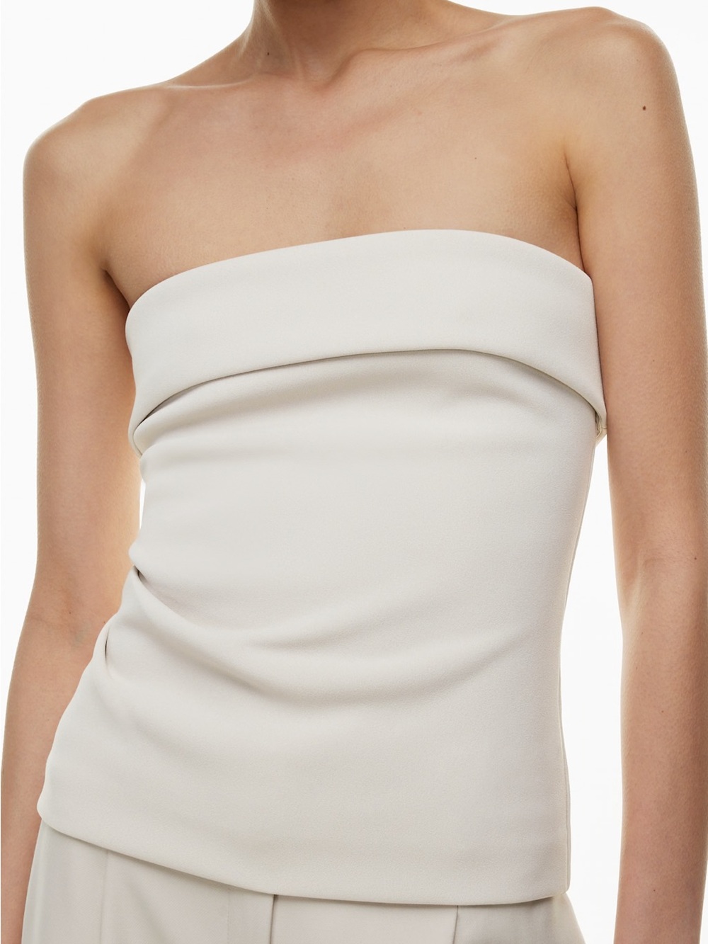 Aritzia Babaton Eyecatcher Strapless Tube Top in Beige Size XS